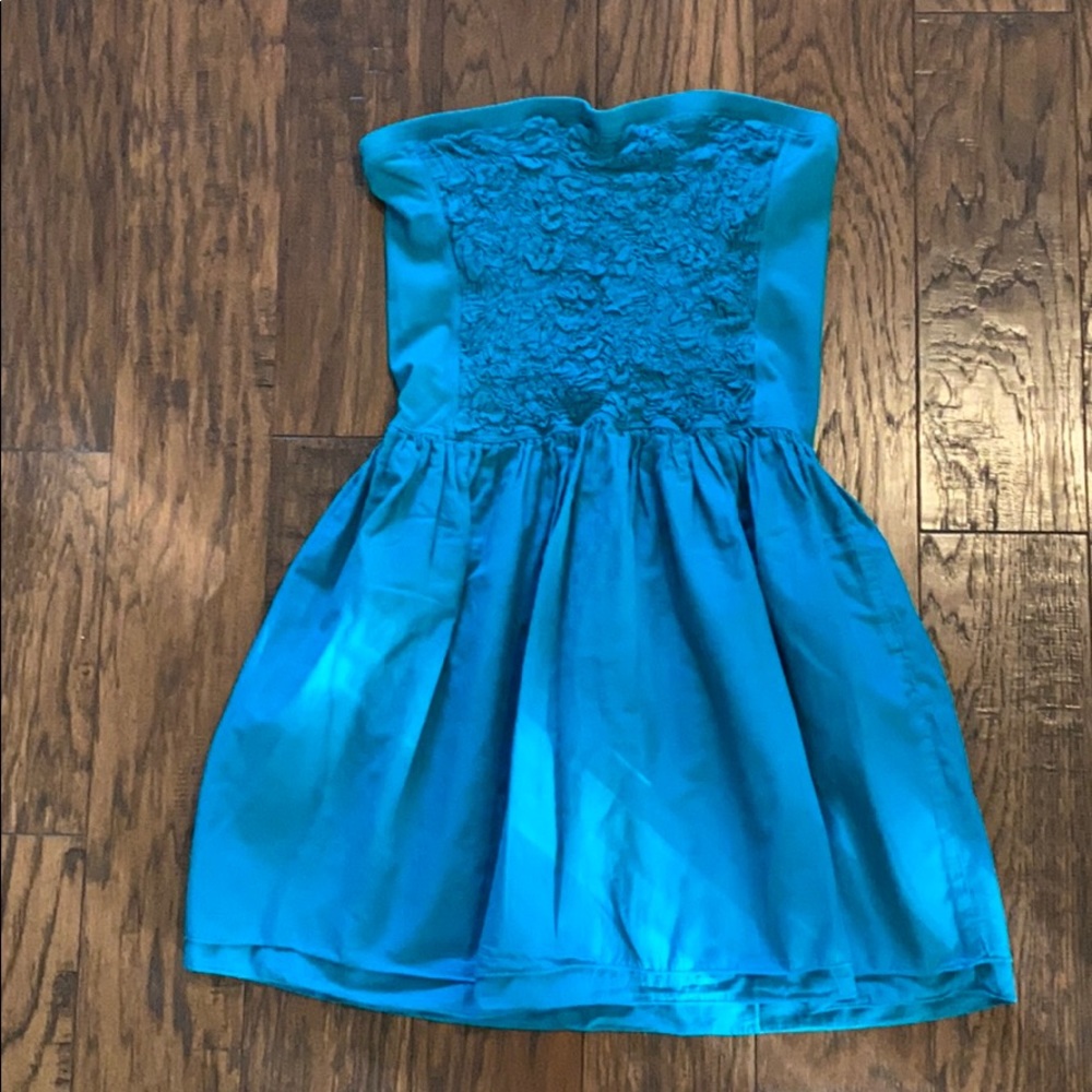 Hard Tail Forever halter dress large teal